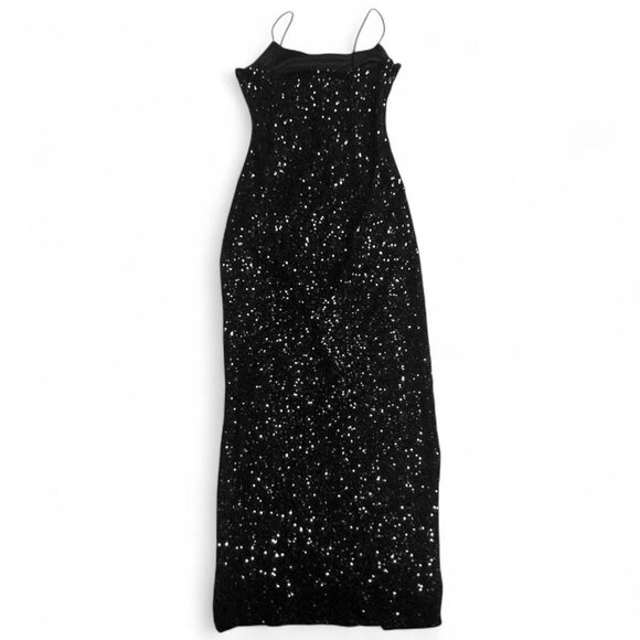 F21 Black Sequin Maxi Dress - Picture 4 of 4